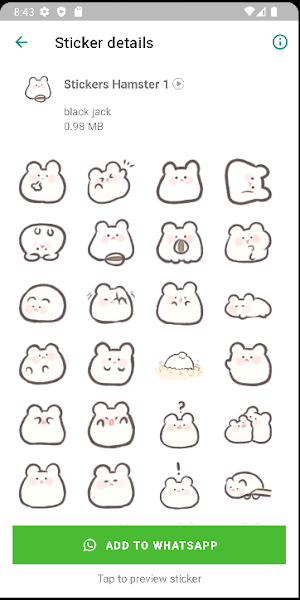 Stickers de Hamster Screenshot 1