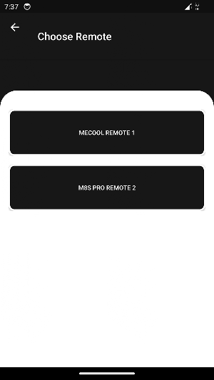 mecool m8s pro Remote Screenshot 1
