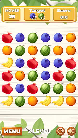 Collect Fruits Match 3 Screenshot 1