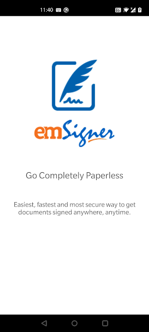 emSigner-Document Signing using eSignature Screenshot 0