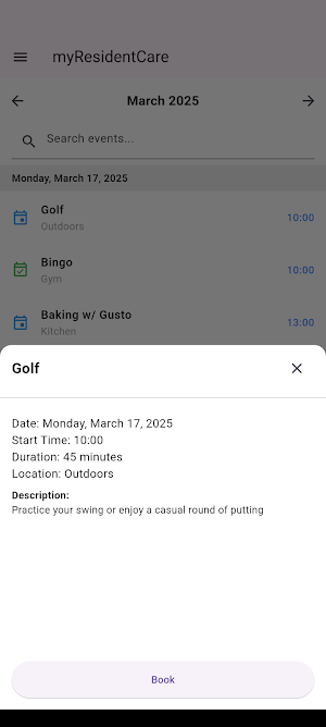 myResidentCare Screenshot 2