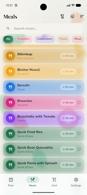 Smart Meal Planner Screenshot 2