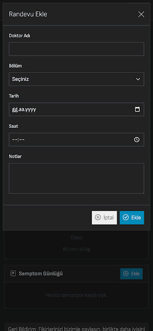 Aile Sağlık Takibi Screenshot 3