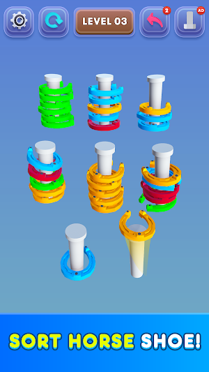 Horseshoe Sort - Puzzle Games Screenshot 2