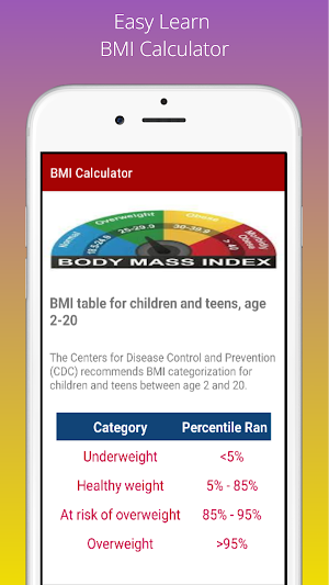 BMI Calculator Screenshot 0