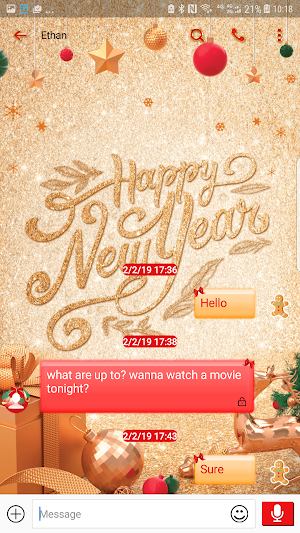 Next SMS happy new year 2021 skin Screenshot 3