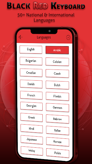 Black Red Keyboard Screenshot 3