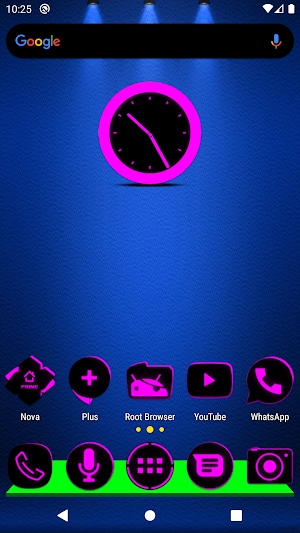 Flat Black and Pink Icon Pack Screenshot 0