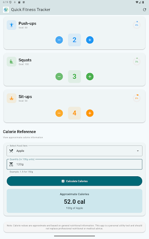 Quick Fitness Tracker Screenshot 2