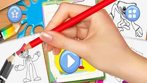 Draw Puppy Boy Coloring Book Screenshot 0