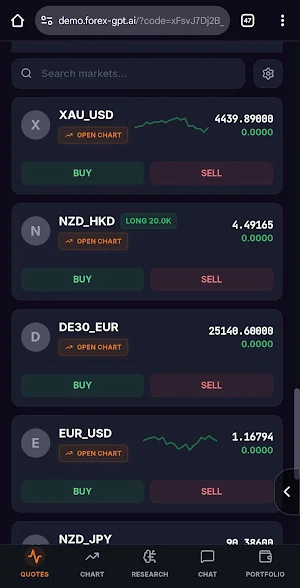 ForexGPT Pro Terminal Screenshot 0