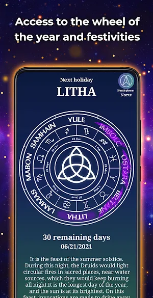 Wicca - Calendar, spells, plants and guide Screenshot 1