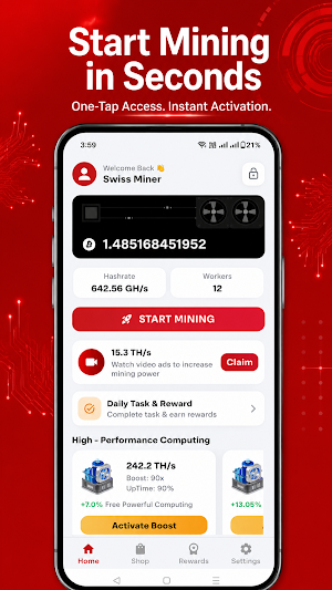 SwissMiner: Mining Tools Screenshot 1