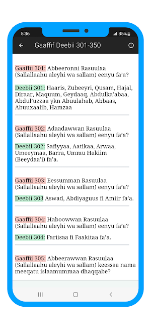 Gaaffif Deebii 440 Seenaa Nabi Screenshot 2