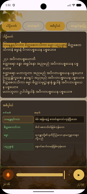 ပဌာန်းတရားတော်(PaHtan Daily) Screenshot 1