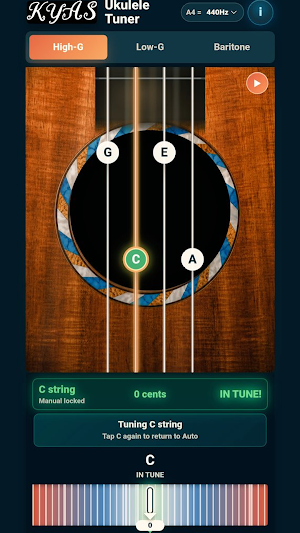 KYAS Ukulele Tuner Screenshot 0