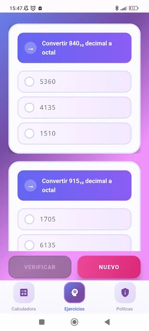 Conversión entre Bases Screenshot 3