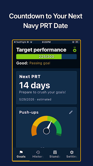 Navy PRT: Planner & Calculator Screenshot 1