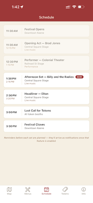 Taste of Keene Screenshot 0