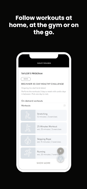 Quality Wellness Screenshot 2