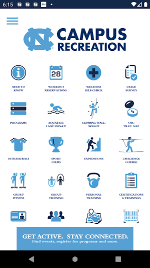 UNC Campus Rec Screenshot 1