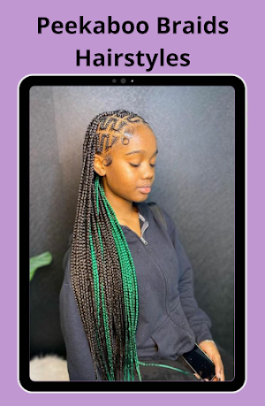 Peekaboo Braids Hairstyles Screenshot 3