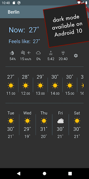 🌤 just weather 🌤 Screenshot 1