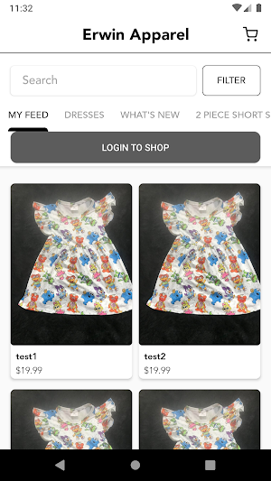 Erwin Apparel Screenshot 1