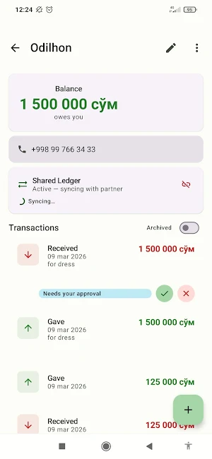 QarzDaftar — Debt Tracker Screenshot 3
