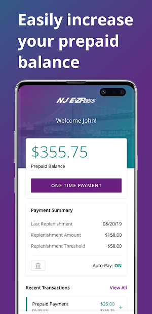NJ E-ZPass Screenshot 2