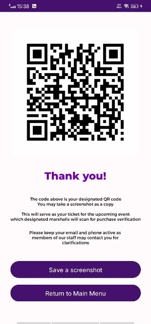 Yakap Concert Reservation App Screenshot 0