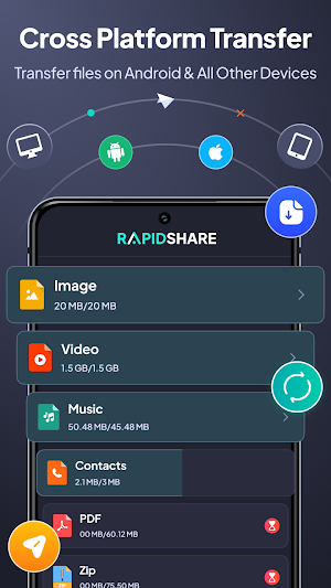 RapidShare: Fast File Transfer Screenshot 1
