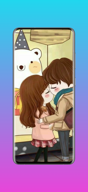 Couple Wallpaper Cartoon Screenshot 0