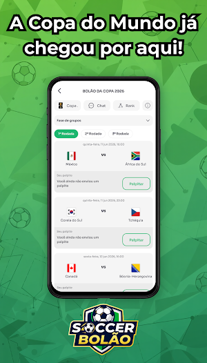 Bolão da copa: Soccer Bolão Screenshot 0