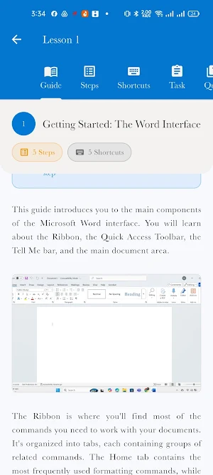 Learn Ms-Word Screenshot 1