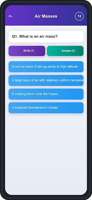 Weather Climate Trivia Quiz Screenshot 3