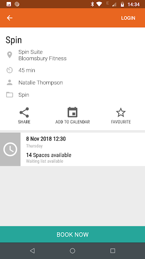 Bloomsbury Fitness Screenshot 2