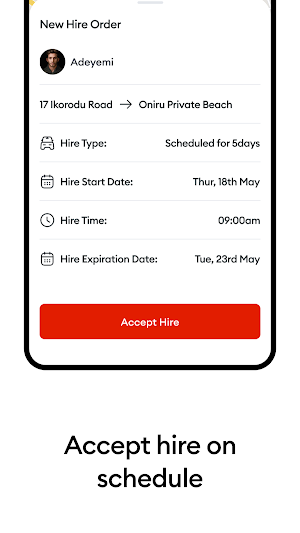 HireX Driver Screenshot 2