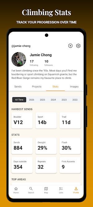 SENDAGE: Climbing Logbook Screenshot 1