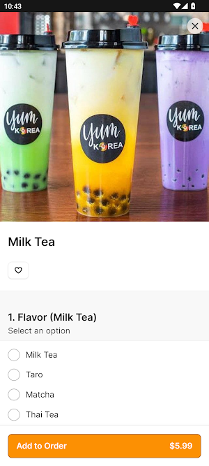 Yum Korea Restaurant Screenshot 2