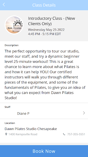 Dawn Pilates Studio Chesapeake Screenshot 3