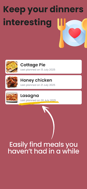 ForkCast - Meal & Grocery Plan Screenshot 3
