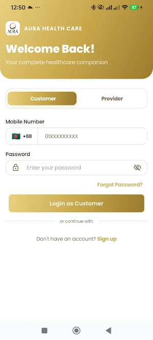 AuraCare Screenshot 2