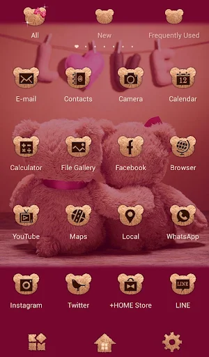 Cute Theme Teddy Bear Couple Screenshot 2