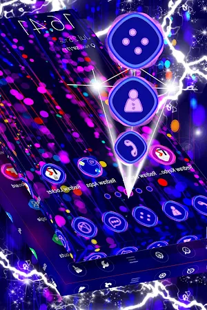 Neon Launcher Theme screenshot 2