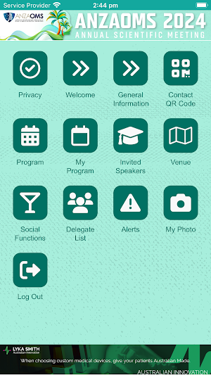 ANZAOMS2024 Attendee App Screenshot 1