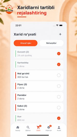 TaomLink - Retseptlar dunyosi Screenshot 1