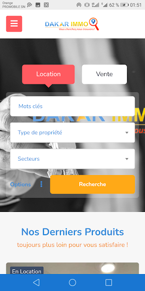 Dakar Immo Screenshot 1