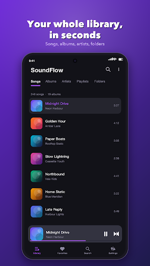 SoundFlow Offline Music Player Screenshot 1