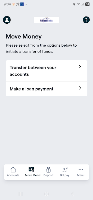 Calhoun Banks Mobile Screenshot 2
